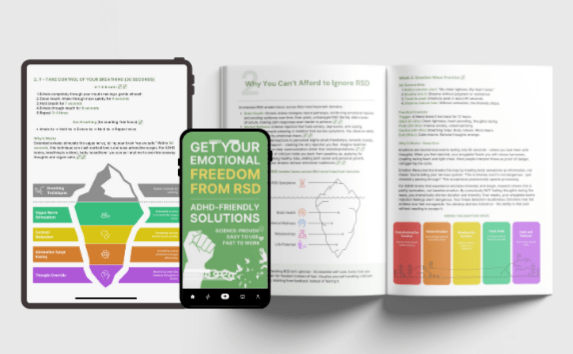 GET YOUR EMOTIONAL FREEDOM FROM RSD + 3 FREE GUIDEBOOKS TO MASTER YOUR ADHD
