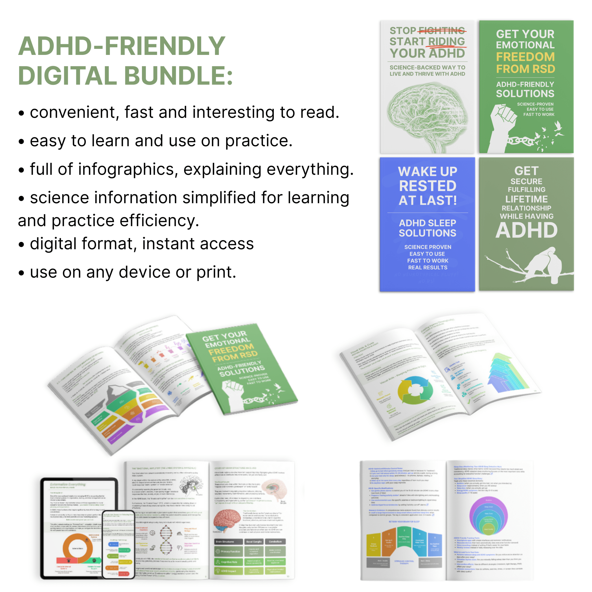 STOP FIGHTING, START RIDING YOUR ADHD + 3 FREE GUIDEBOOKS TO MASTER YOUR ADHD